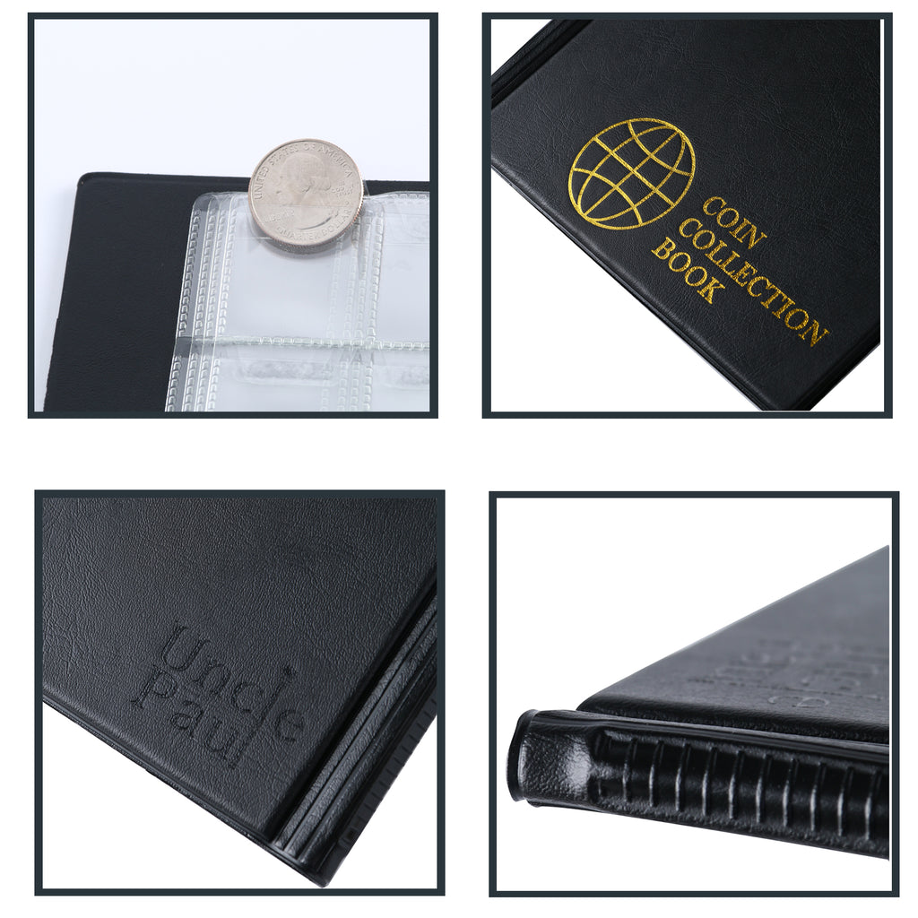 Large Coin Albums - Black Cover - 420 Pockets - CS0242BK – UnclePaul